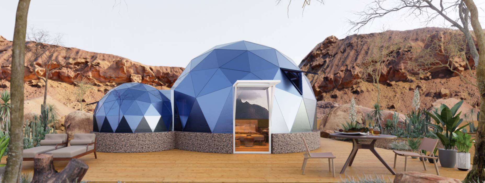 玉门市球形智能光伏玻璃星空房